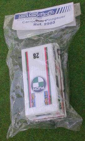A Pinzgauer body packed in a clear bag