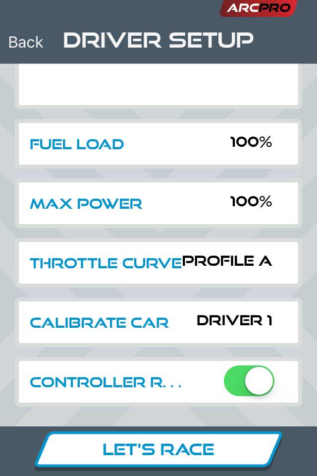 Driver screen