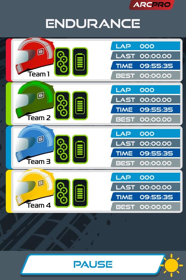 ARC Pro fuel and tyres screen