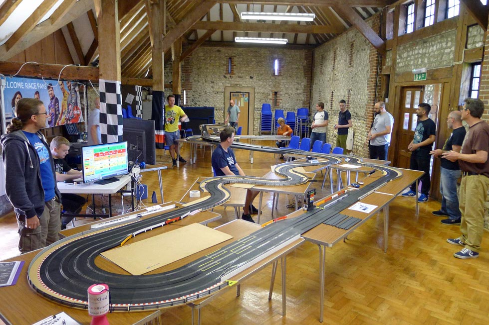 The track room on race day