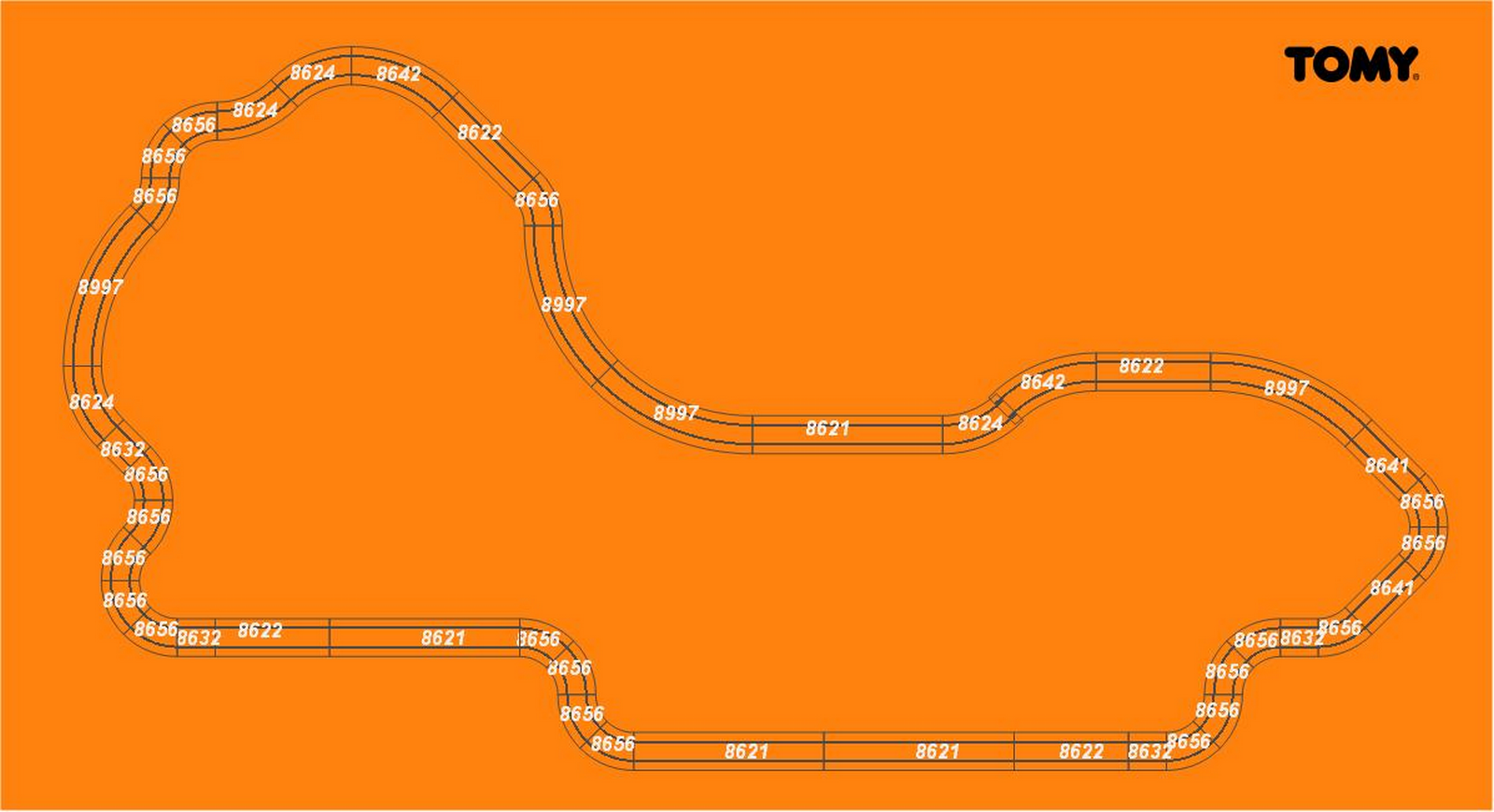 Tomy track plan of Albert Park, Melbourne