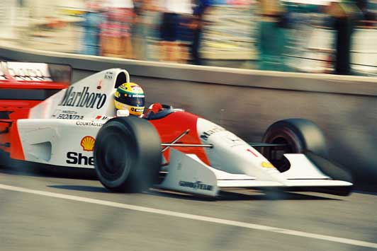 Senna at the 1992 Monaco GP