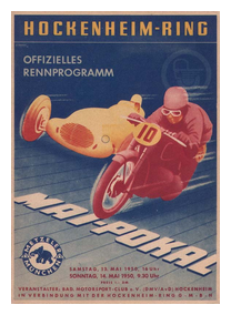 Hockenheim programme cover 1950