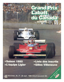 Programme cover for Montreal GP 1980