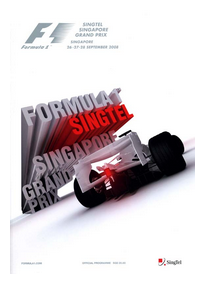 Singapore GP programme cover 2008
