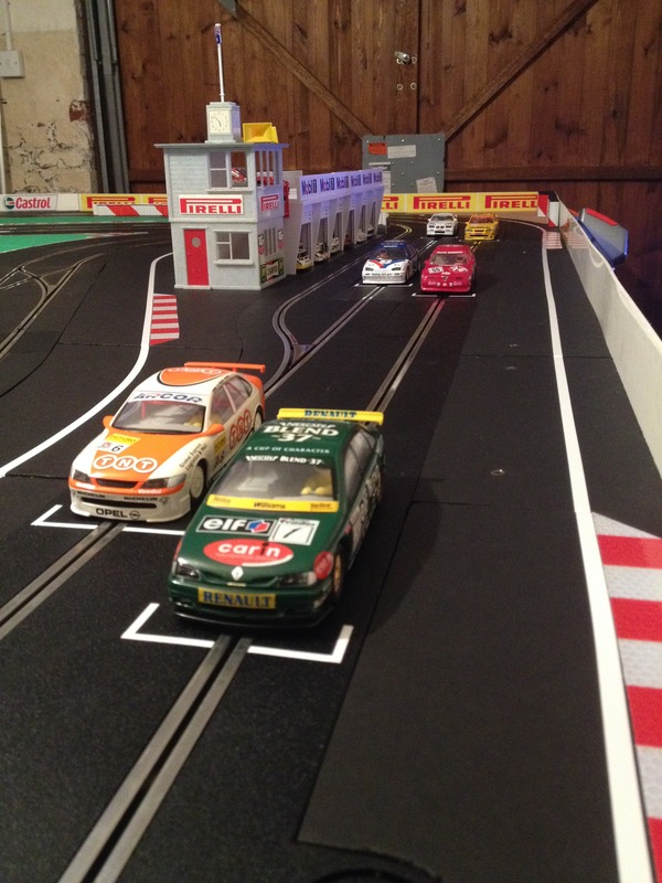 BTCC cars lined up on the grid