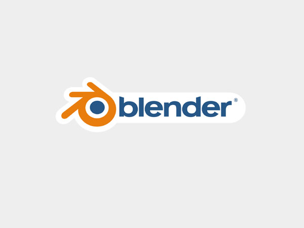 orange and blue blender logo