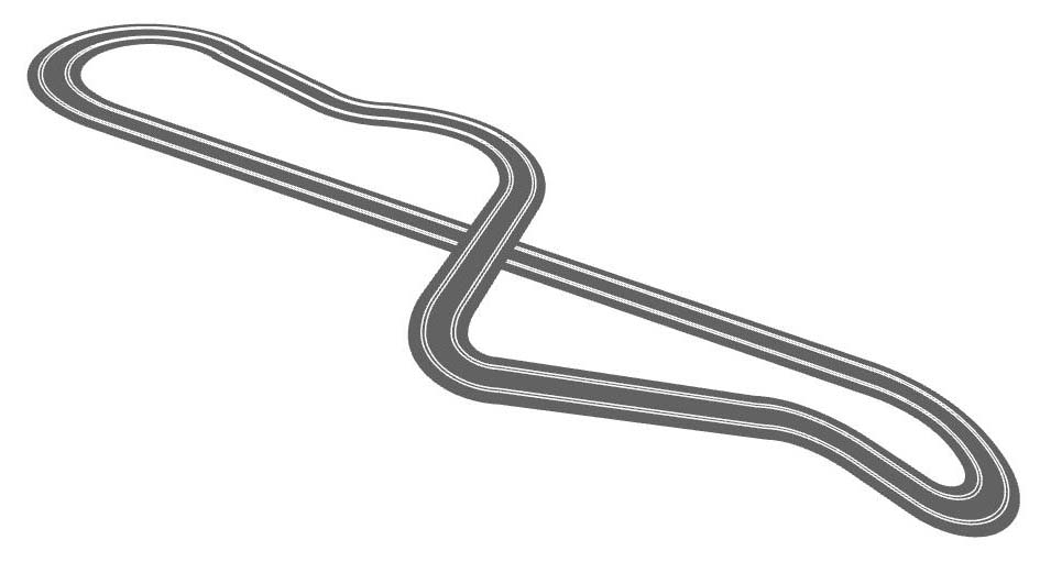 Airfix figure of eight track plan perspective view