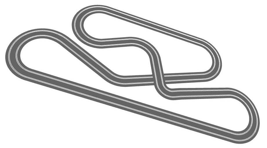 Airfix figure of eight track plan perspective view