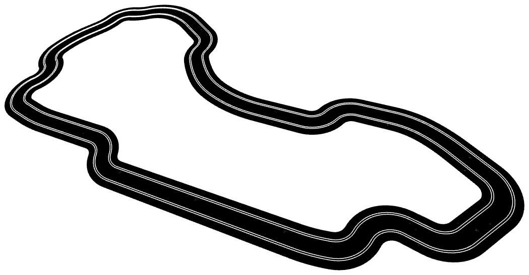 Ninco track plan for Albert Park, perspective view