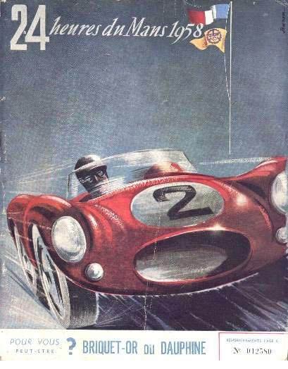 Le Mans programme cover 1958