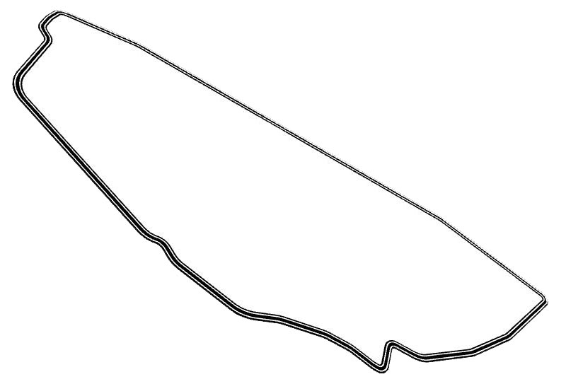 Le Mans Scalextric layout perspective view