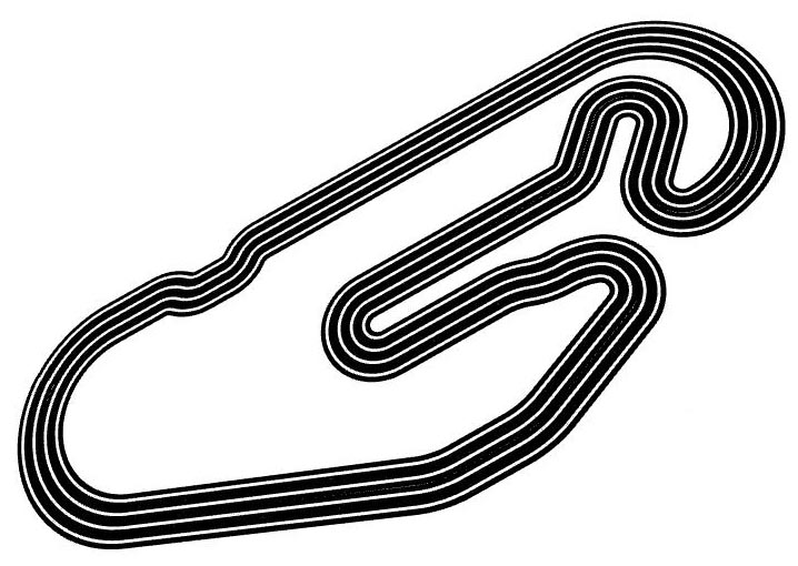 Daytona International Speedway Ninco layout perspective