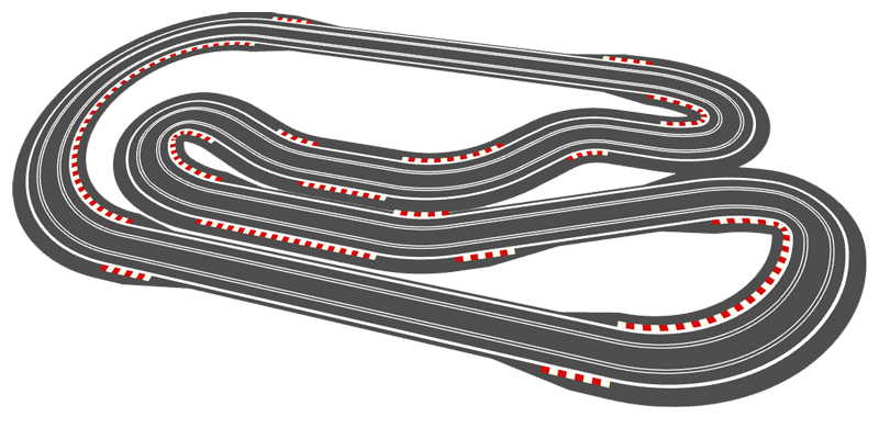 Milwaukee Scalextric layout 3d