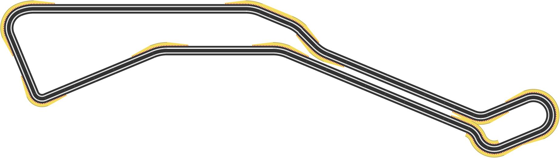 El Malecon Scalextric layout plan view