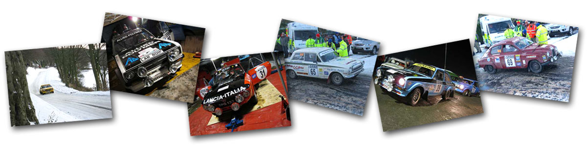 Classic rally cars at Olivers Mount