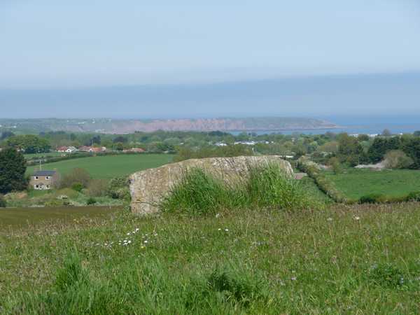 The view from the hill down towards the Brigg