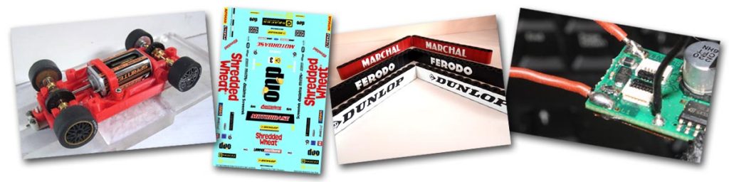 3D printed chassis, decal printing, tyre walls, and chip repair