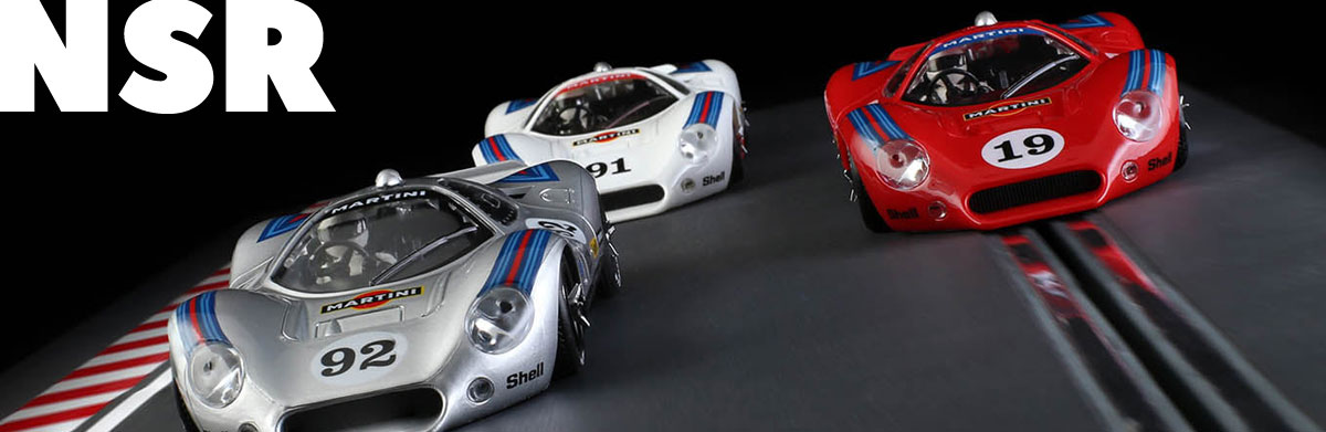 Three NSR Ford P68s in Martini liveries