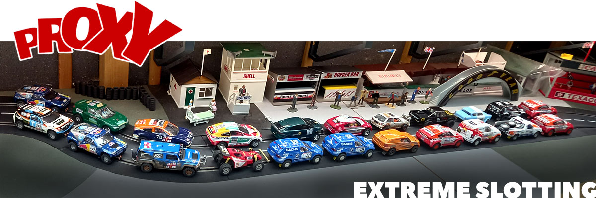 A grid full of off road vehicles ready for the final round of the Extreme slotting proxy series