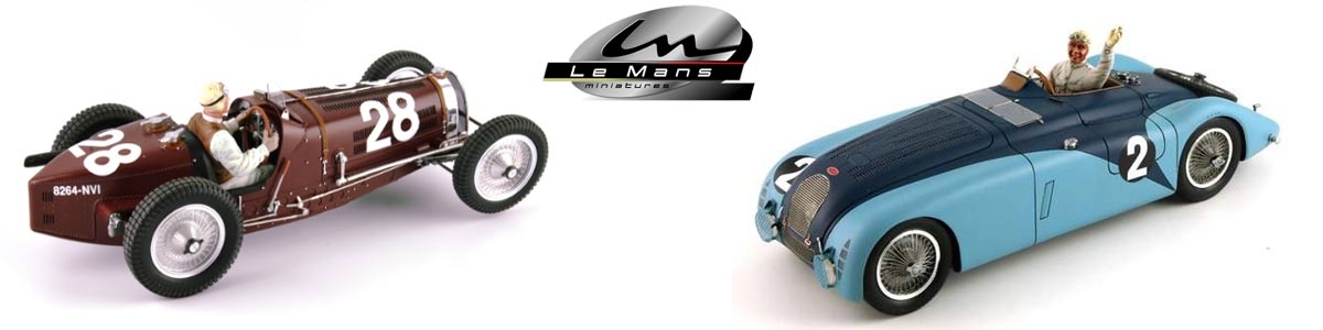 Two Bugatti models from Le Mans Miniatures