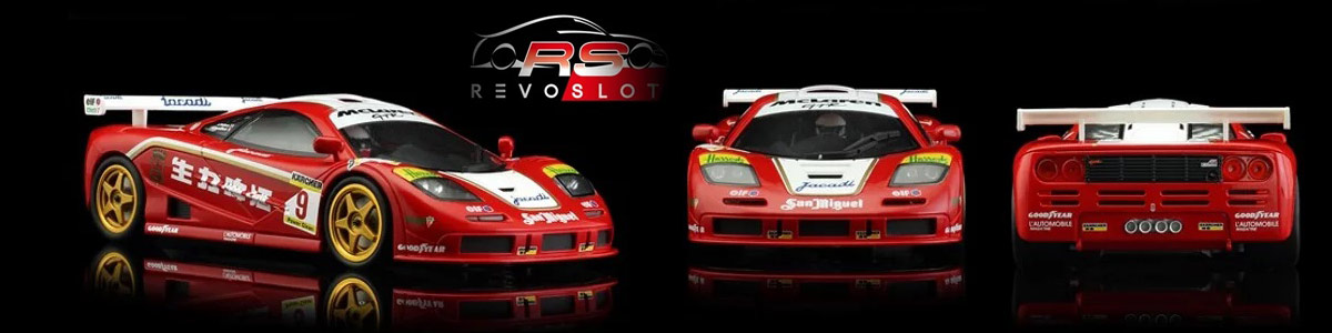 Red and white Revoslot McLaren F1 GTR