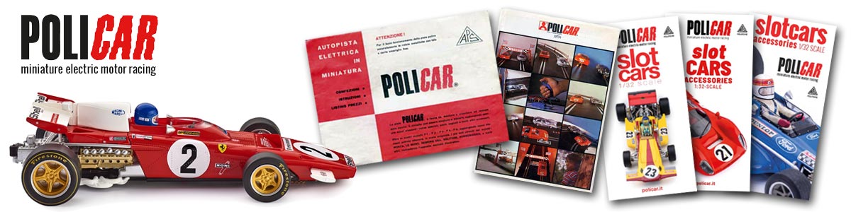 Policar Ferrari B12 and several catalogue covers