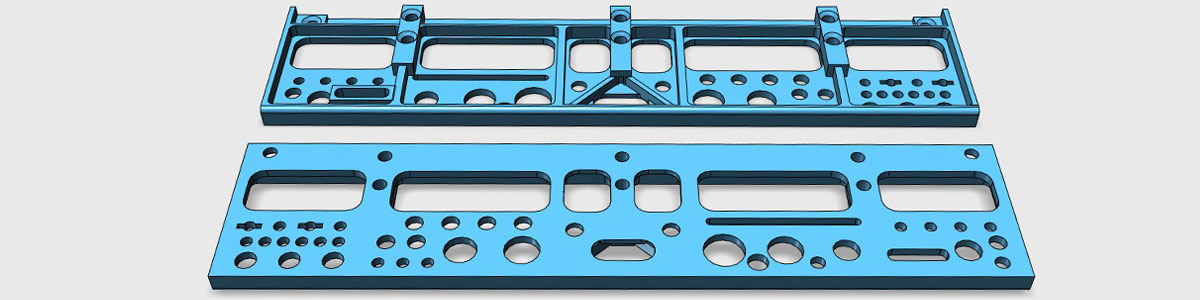 3d model of a printable tool rack