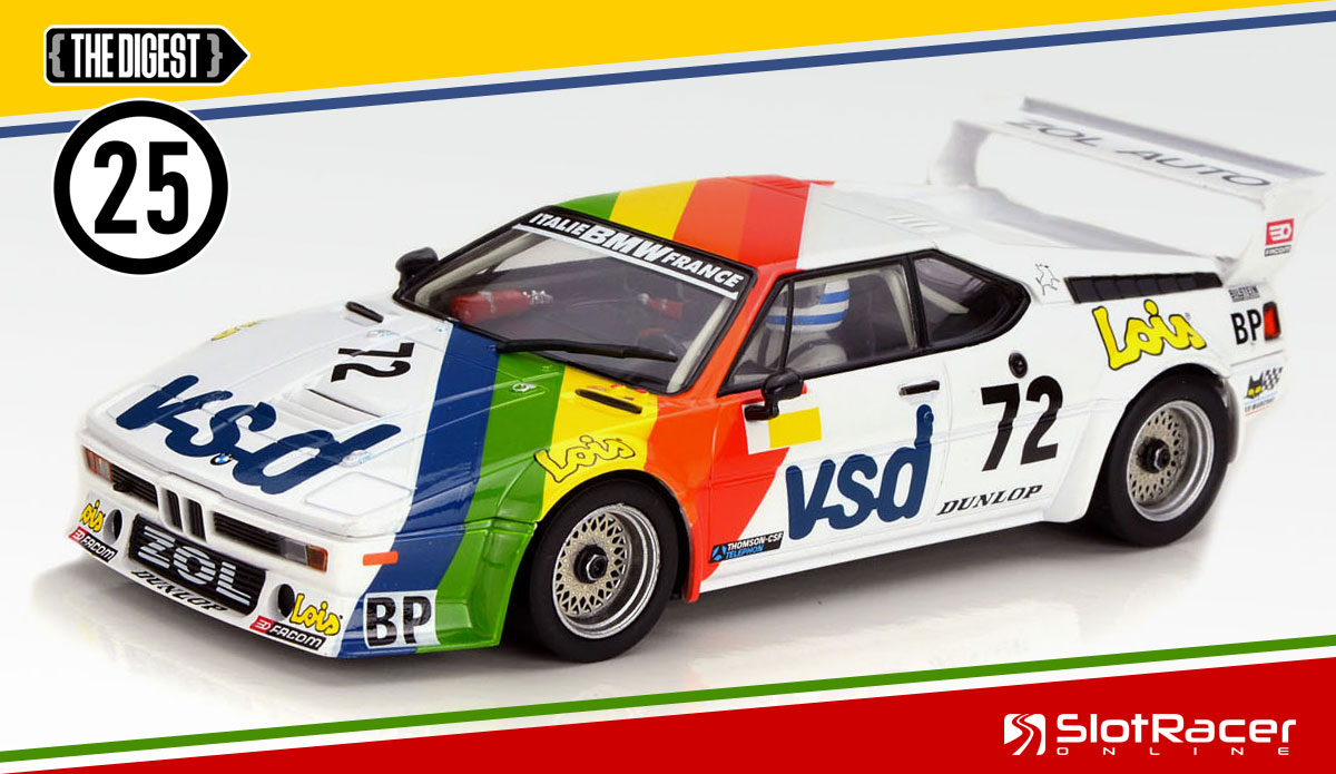 Digest 25, and a Carrera BMW M1