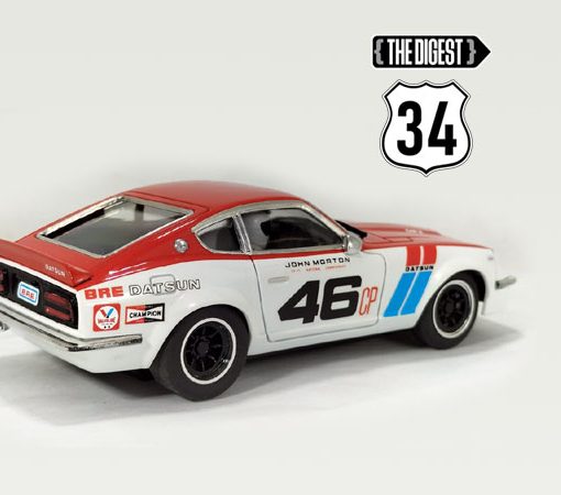 Digest 34, and a Datsun 240Z slot car