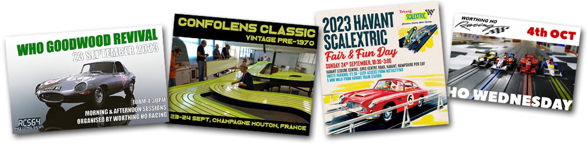 Slot car event posters