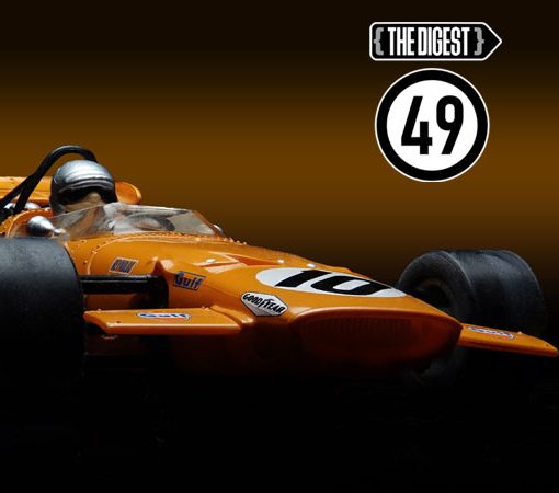 Digest 49, with a Scalextric McLaren M7C